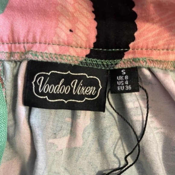 Voodoo Vixen Flamingo Skirt Size Small 4 - Picture 6 of 7